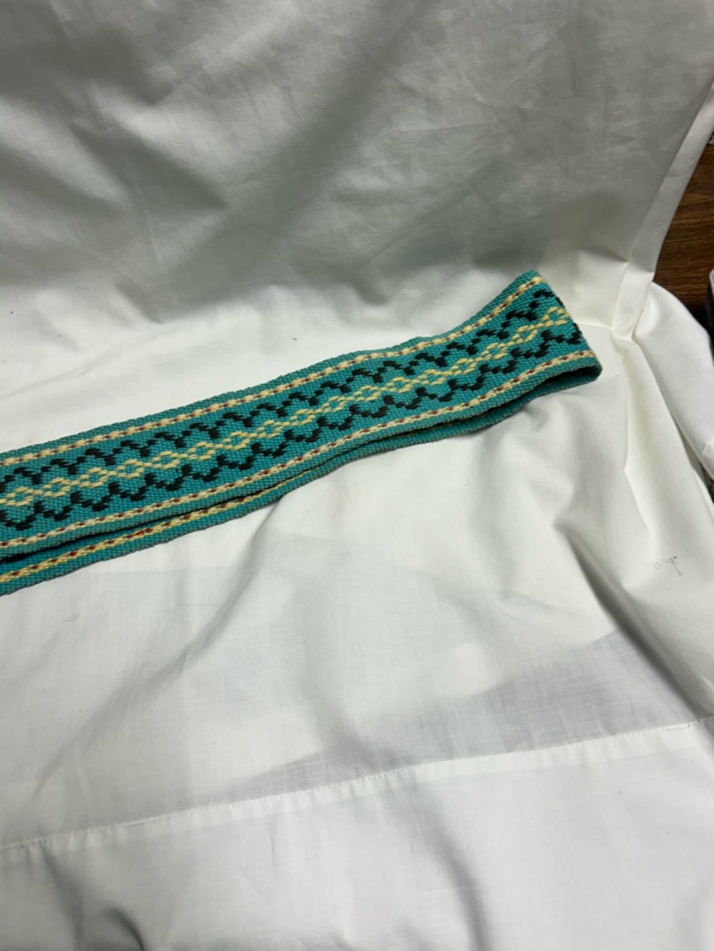 Handwoven Belt Strap 4’ Length Handcrafted Vintage Reversible - Picture 4 of 7